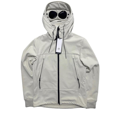 CP Company Cream Soft Shell Goggle Jacket - Known Source