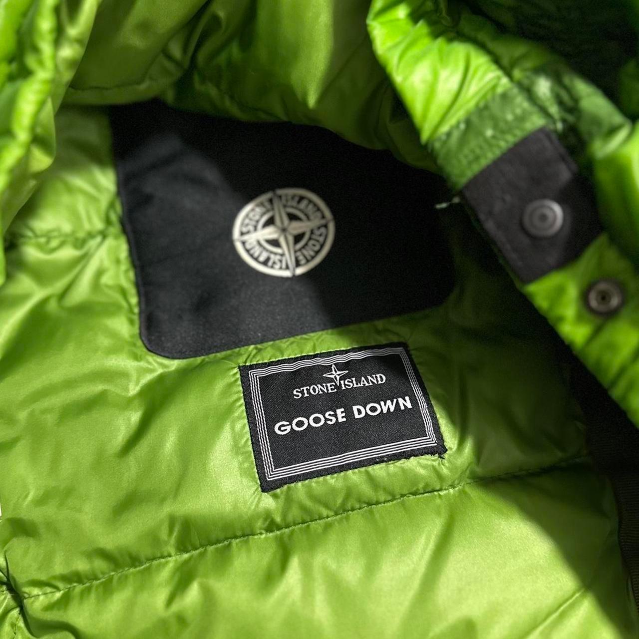 Stone Island Green Mesh Badge Down Jacket - Known Source