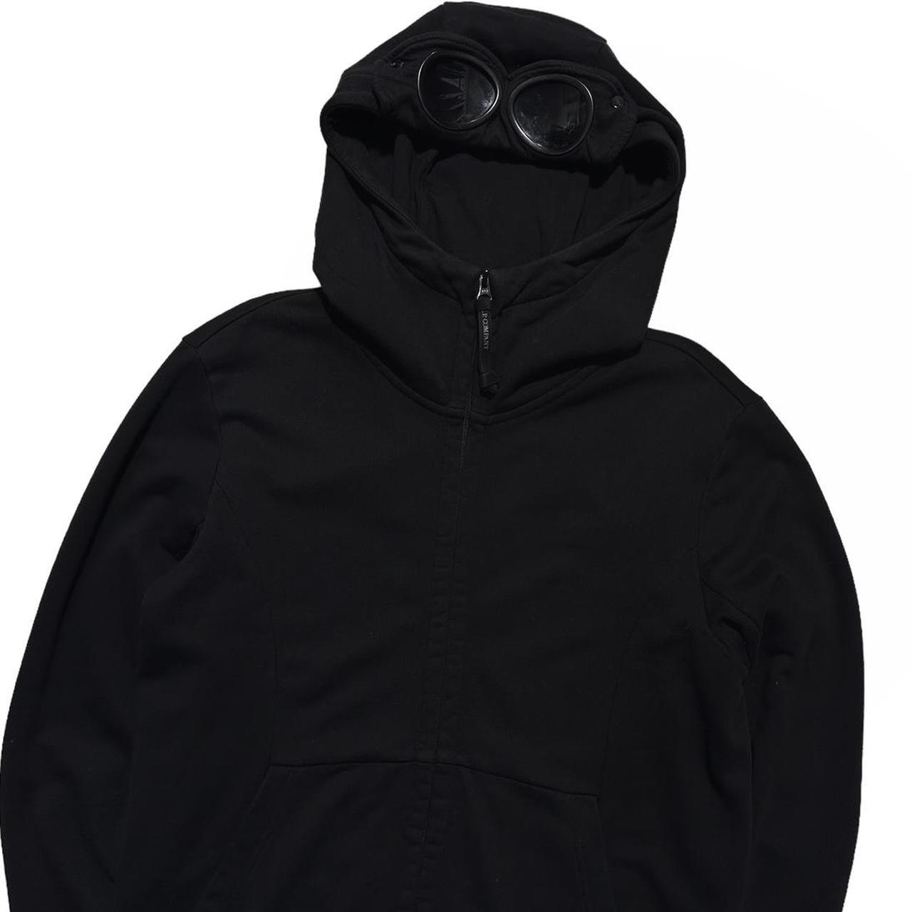 CP Company Black Full Zip Goggle Hoodie - Known Source