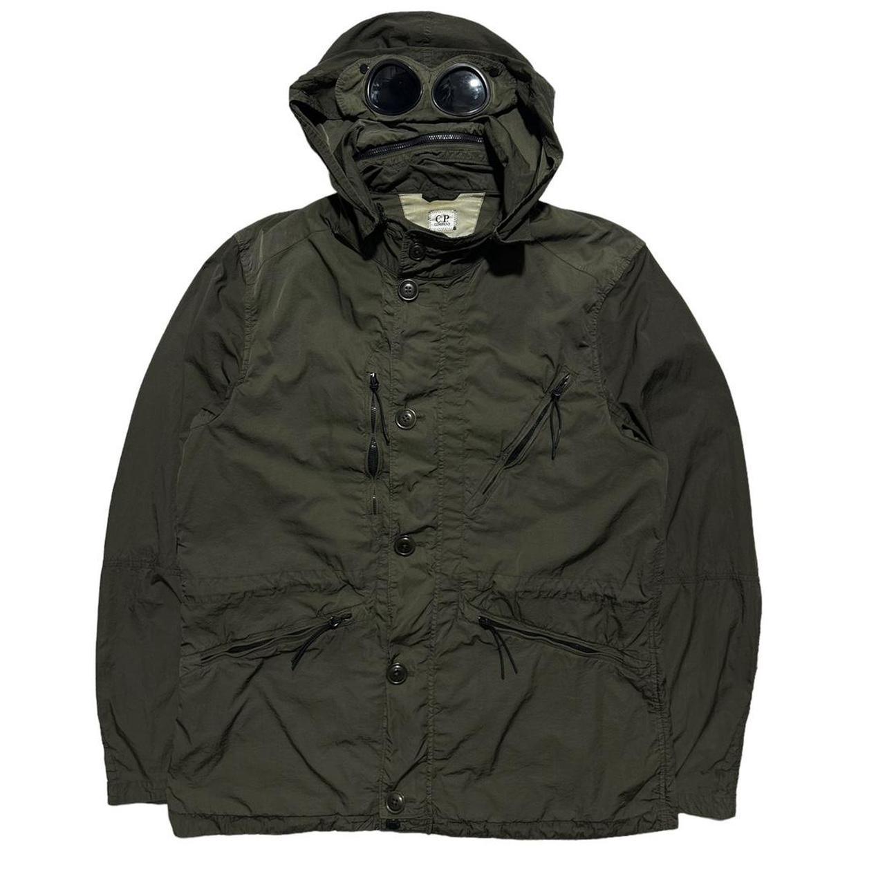 CP Company Green Chrome Nylon Goggle Jacket - Known Source