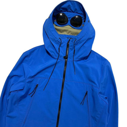 CP Company Blue Soft Shell Goggle Jacket - Known Source