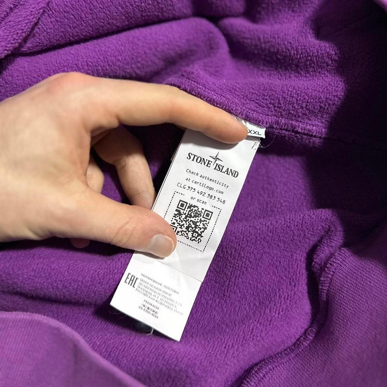 Stone Island Purple Pullover Hoodie - Known Source