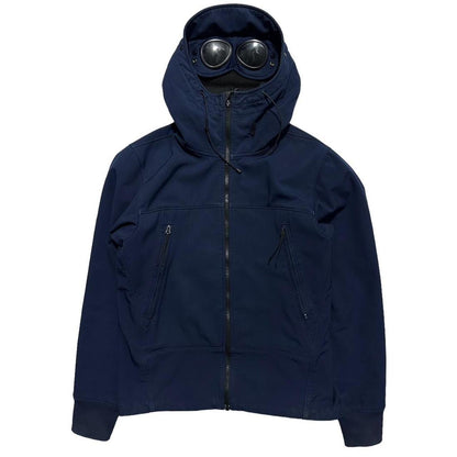 CP Company Dark Blue Soft Shell Goggle Jacket - Known Source