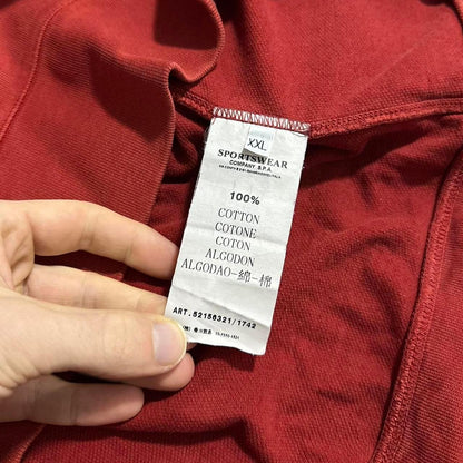 Stone Island Red Quarter Zip Up Pullover - Known Source