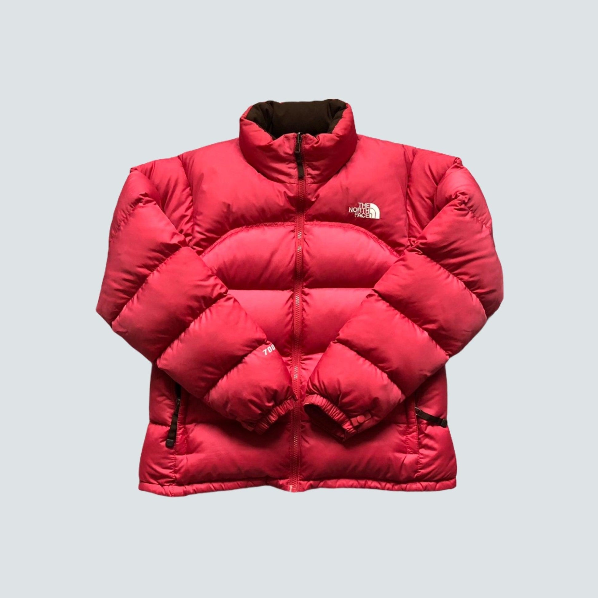 Pink North Face Nuptse 700 Puffer jacket with Brown interior (M woman’s) - Known Source
