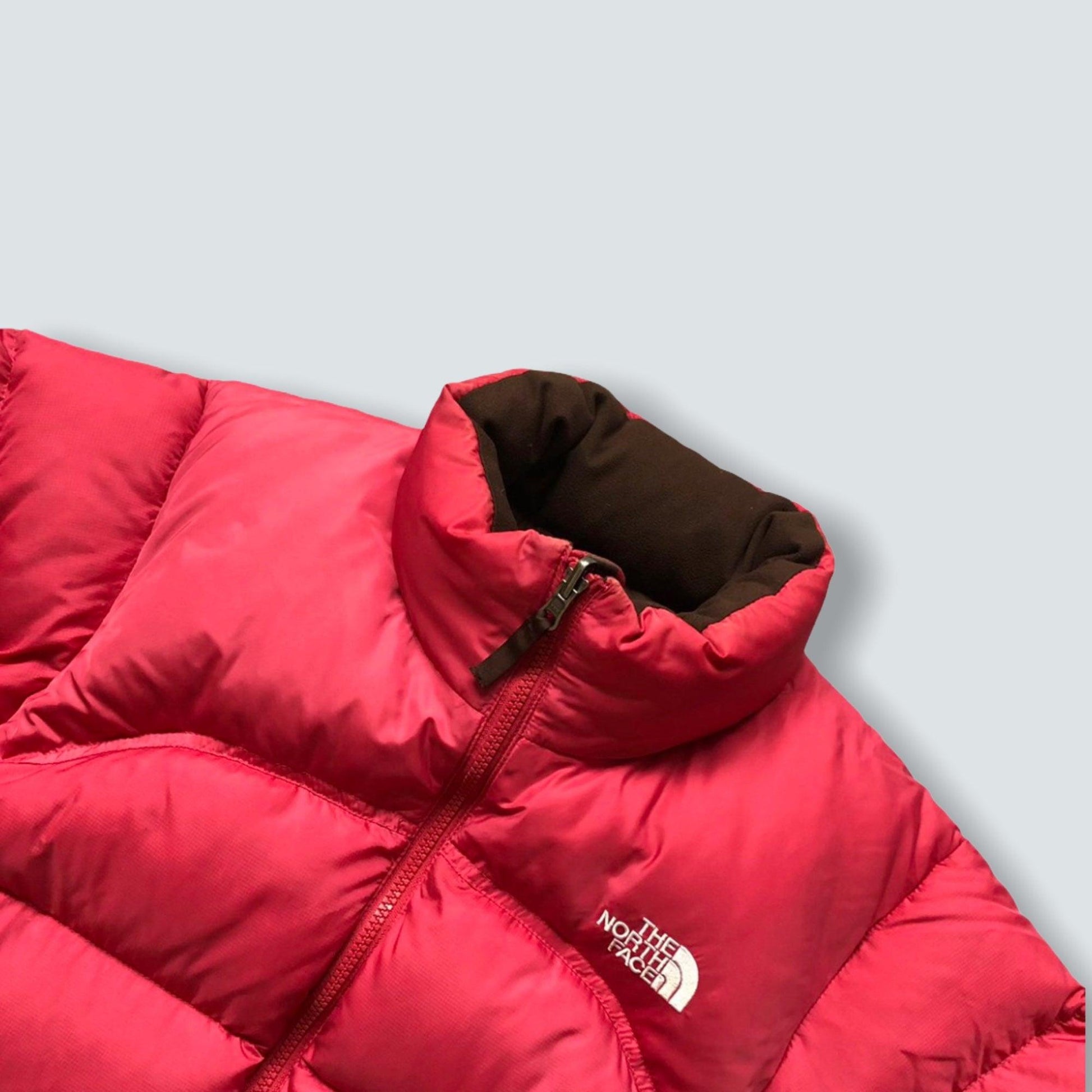 Pink North Face Nuptse 700 Puffer jacket with Brown interior (M woman’s) - Known Source