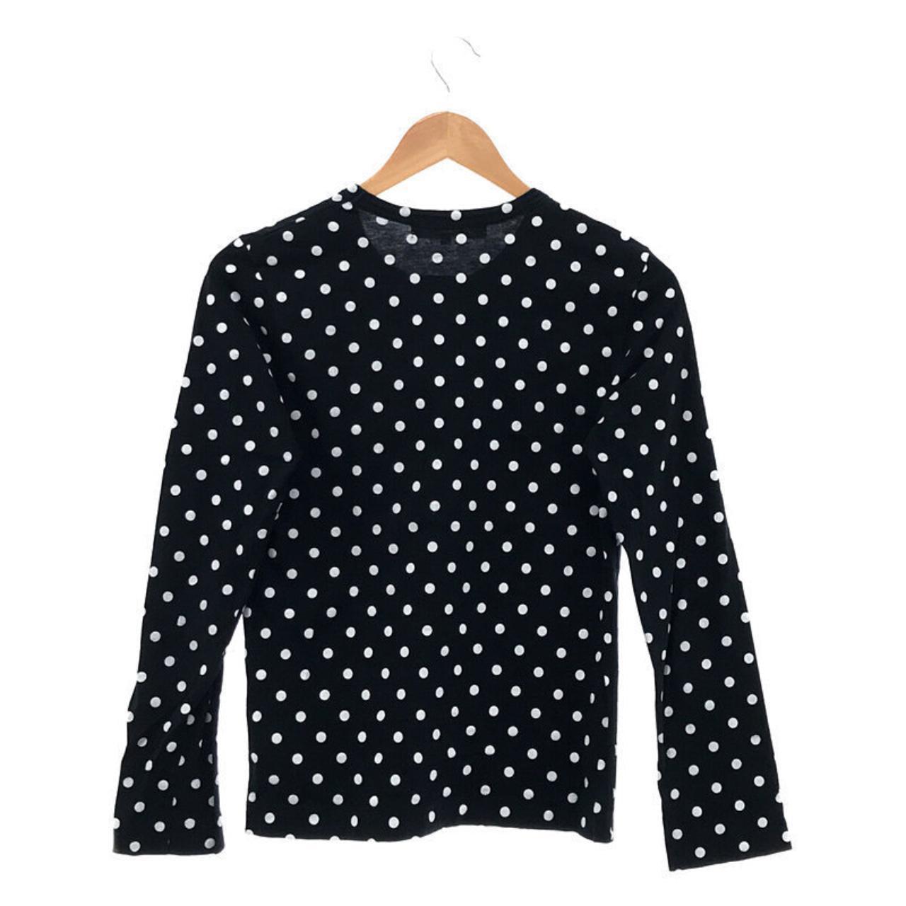 PLAY COMME des GARCONS | Heart Patch Polka Dot Cut and Sewn Long Sleeve T-shirt - Known Source