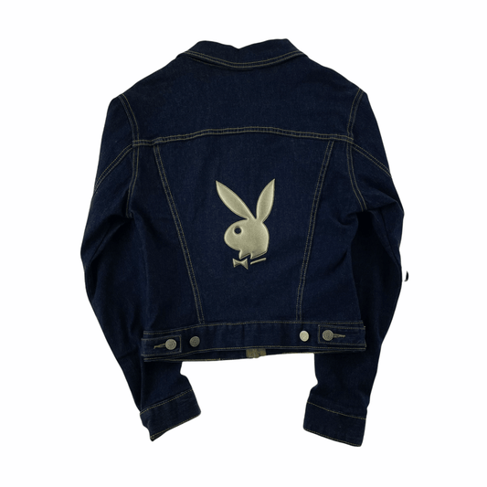 Playboy bunny denim jacket women’s size M - Known Source
