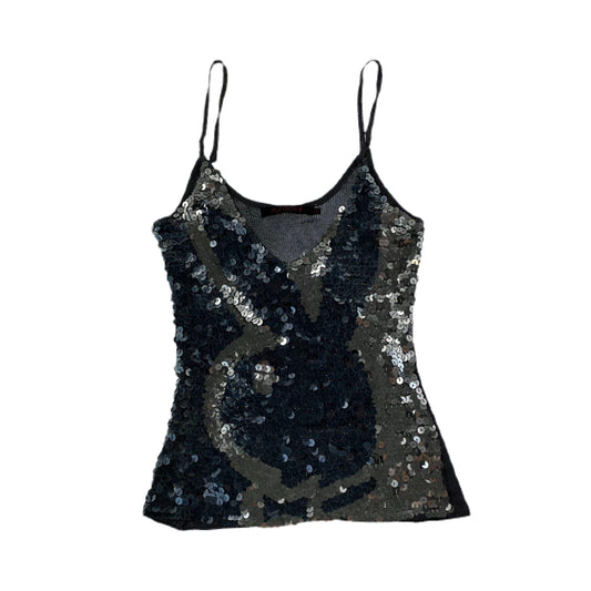Playboy sequin logo tank top women’s size 10 - Known Source
