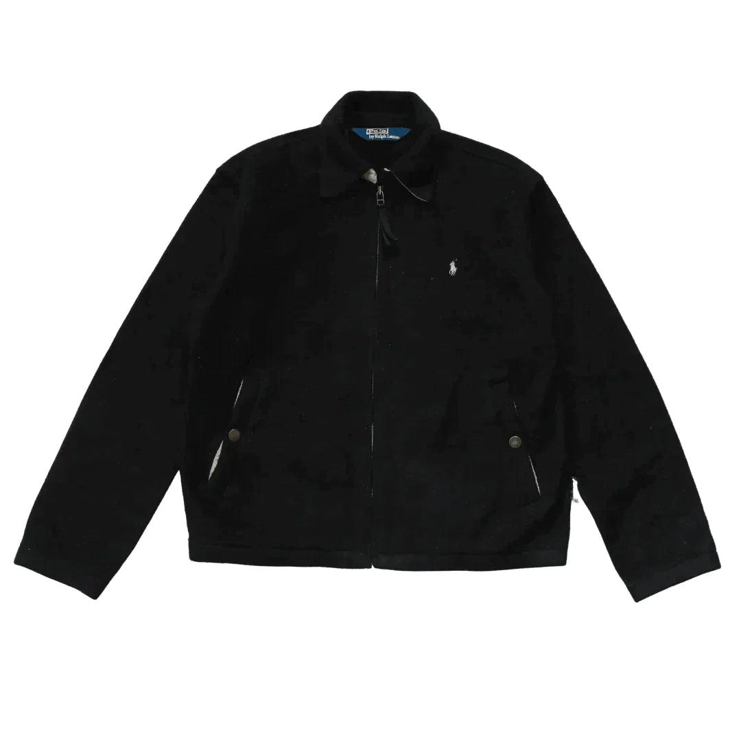 POLO RALPH LAUREN POLARTEC BLACK HARRINGTON JACKET (S) - Known Source