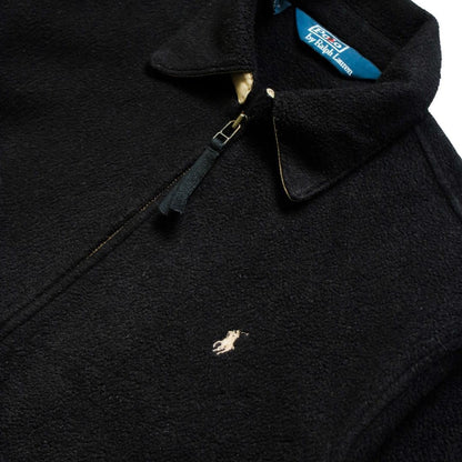 POLO RALPH LAUREN POLARTEC BLACK HARRINGTON JACKET (S) - Known Source