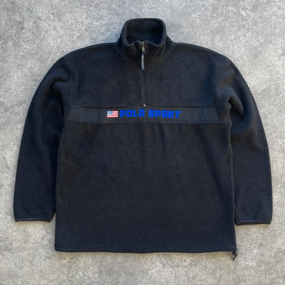 Polo Sport Ralph Lauren 1990s heavyweight 1/4 zip technical fleece (XL) - Known Source