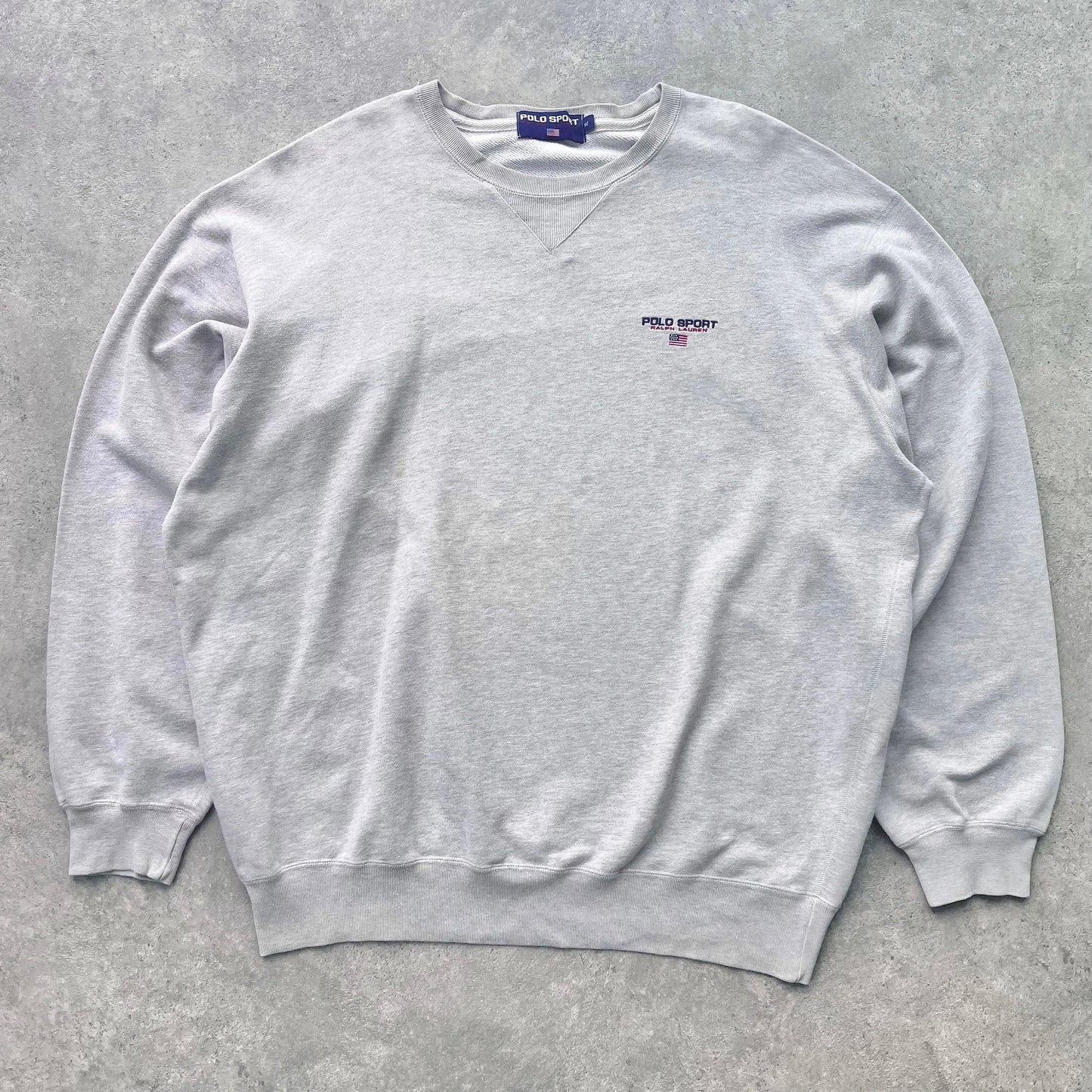 Polo Sport Ralph Lauren 1990s heavyweight embroidered sweatshirt (XL) - Known Source