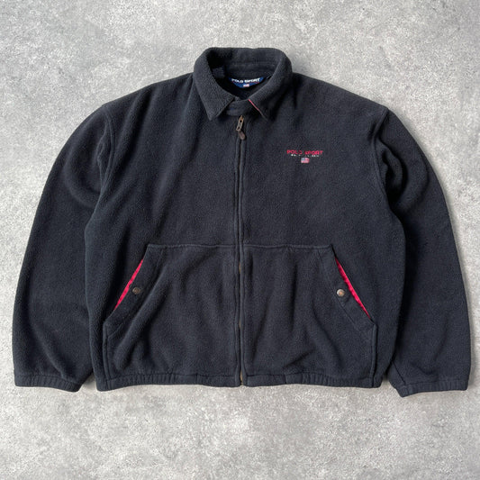 Polo Sport Ralph Lauren 1990s heavyweight fleece harrington jacket (M) - Known Source