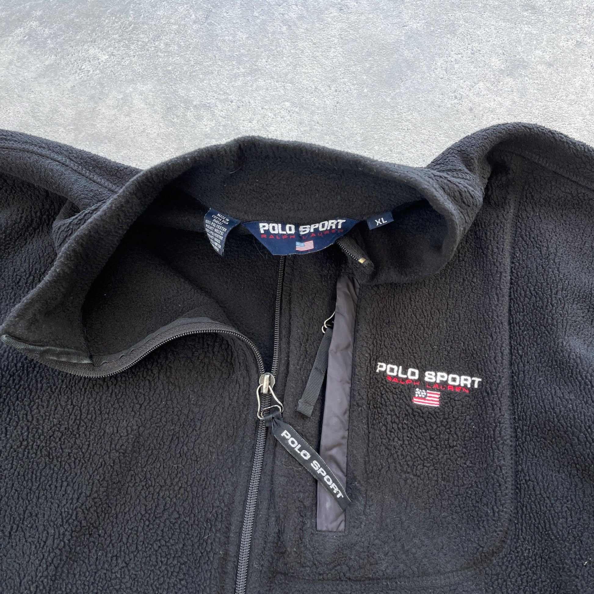 Polo Sport Ralph Lauren 1990s heavyweight polartec fleece jacket (XL) - Known Source