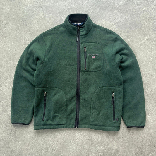 Polo Sport Ralph Lauren 1990s heavyweight zip up fleece jacket (M) - Known Source