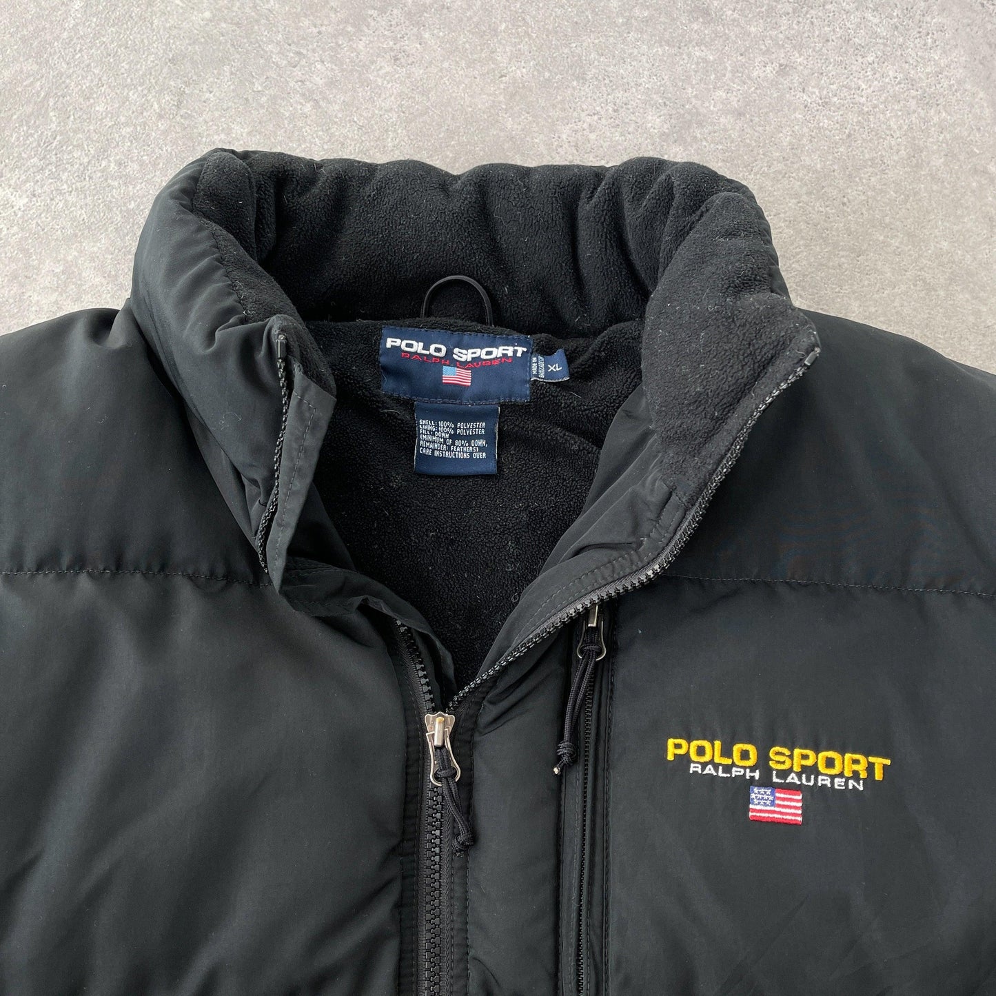 Polo Sport Ralph Lauren RARE 1990s fleece lined puffer jacket (XL) - Known Source