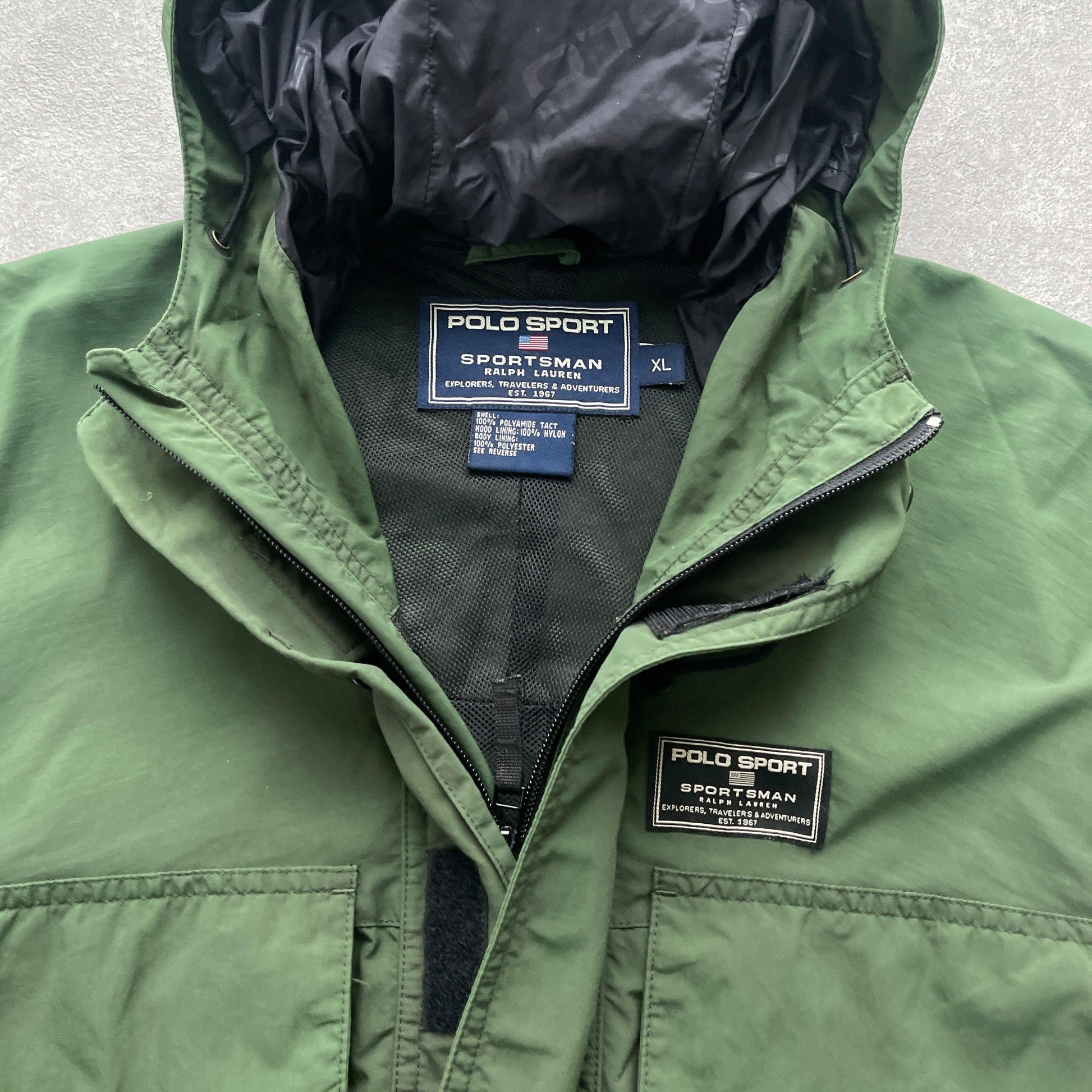Polo Sport Ralph Lauren RARE 1990s technical wading shell jacket (XL) - Known Source