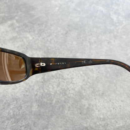 Prada 2000’s tortoise shell wrap around sunglasses - Known Source