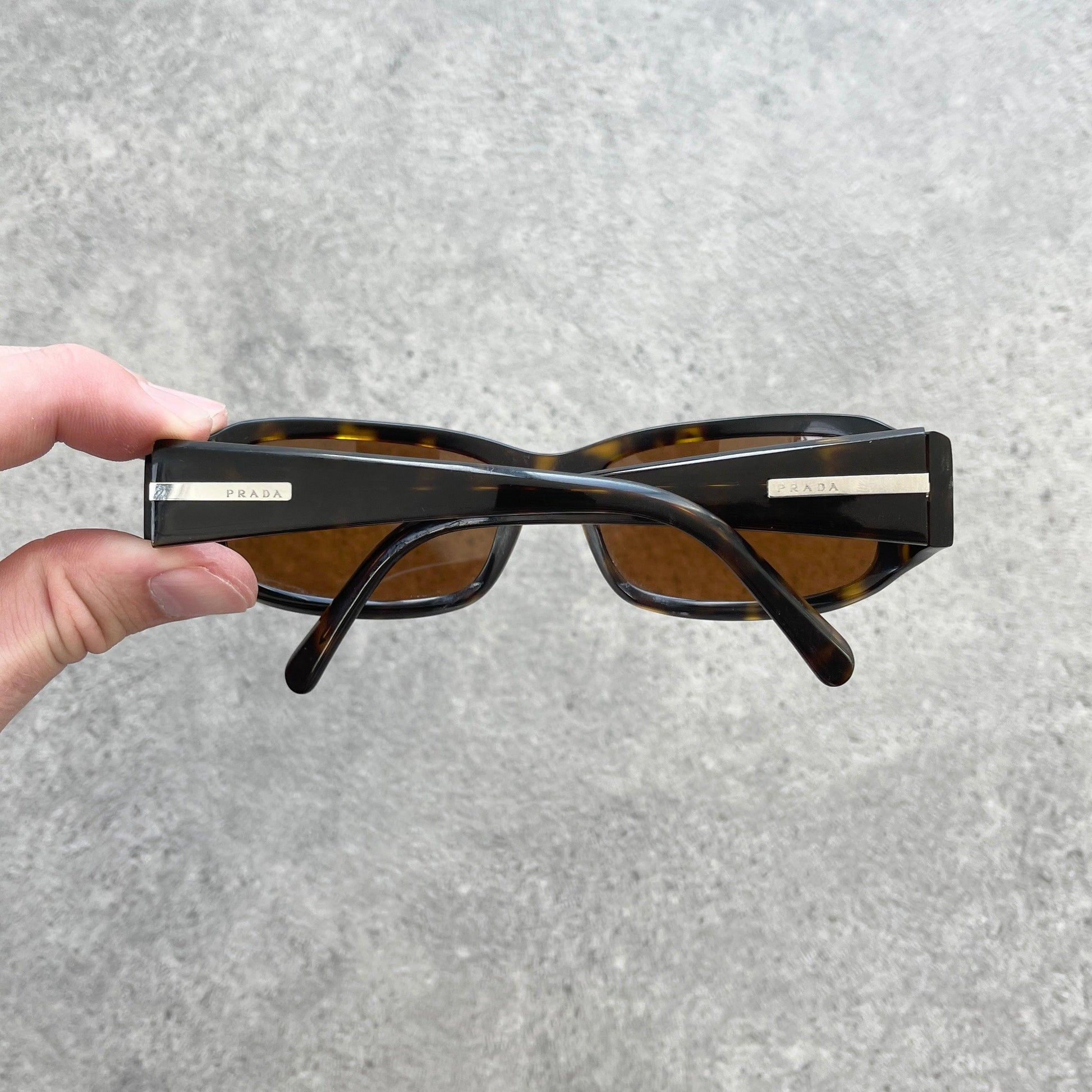 Prada 2000’s tortoise shell wrap around sunglasses - Known Source