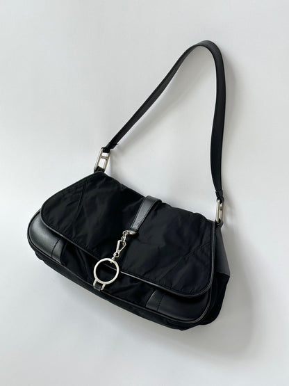 Prada 2000s Tessuto Nylon Double Sided Shoulder Bag - Known Source