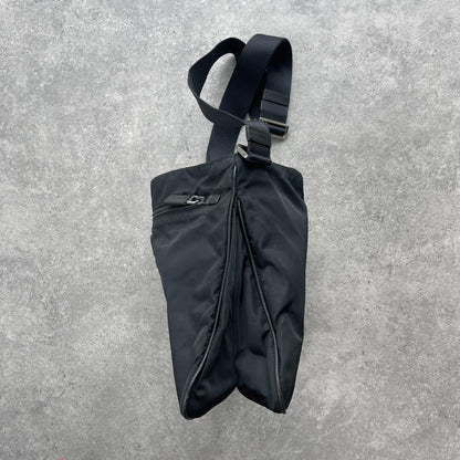 Prada Milano 2000s cross body nylon bag (12”x11”x5”) - Known Source
