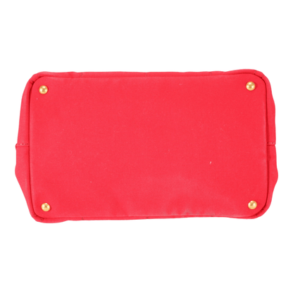Prada Red logo canvas tote bag - Known Source