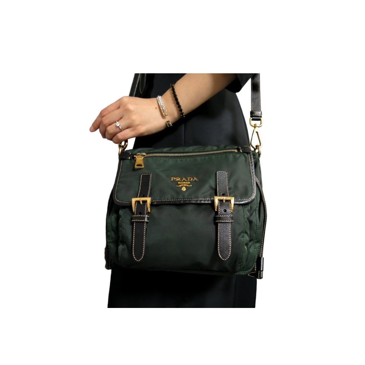 Prada Shoulder bag Green Gold - Known Source