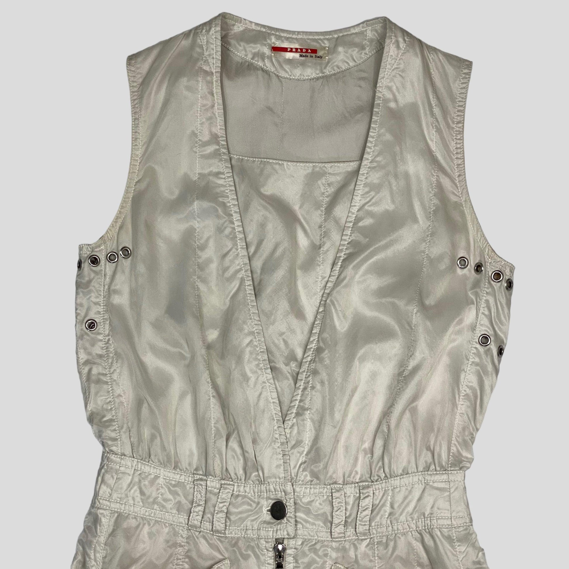 Prada Sport 00’s Nylon Shimmer Cargo Dress - UK6/8 - Known Source