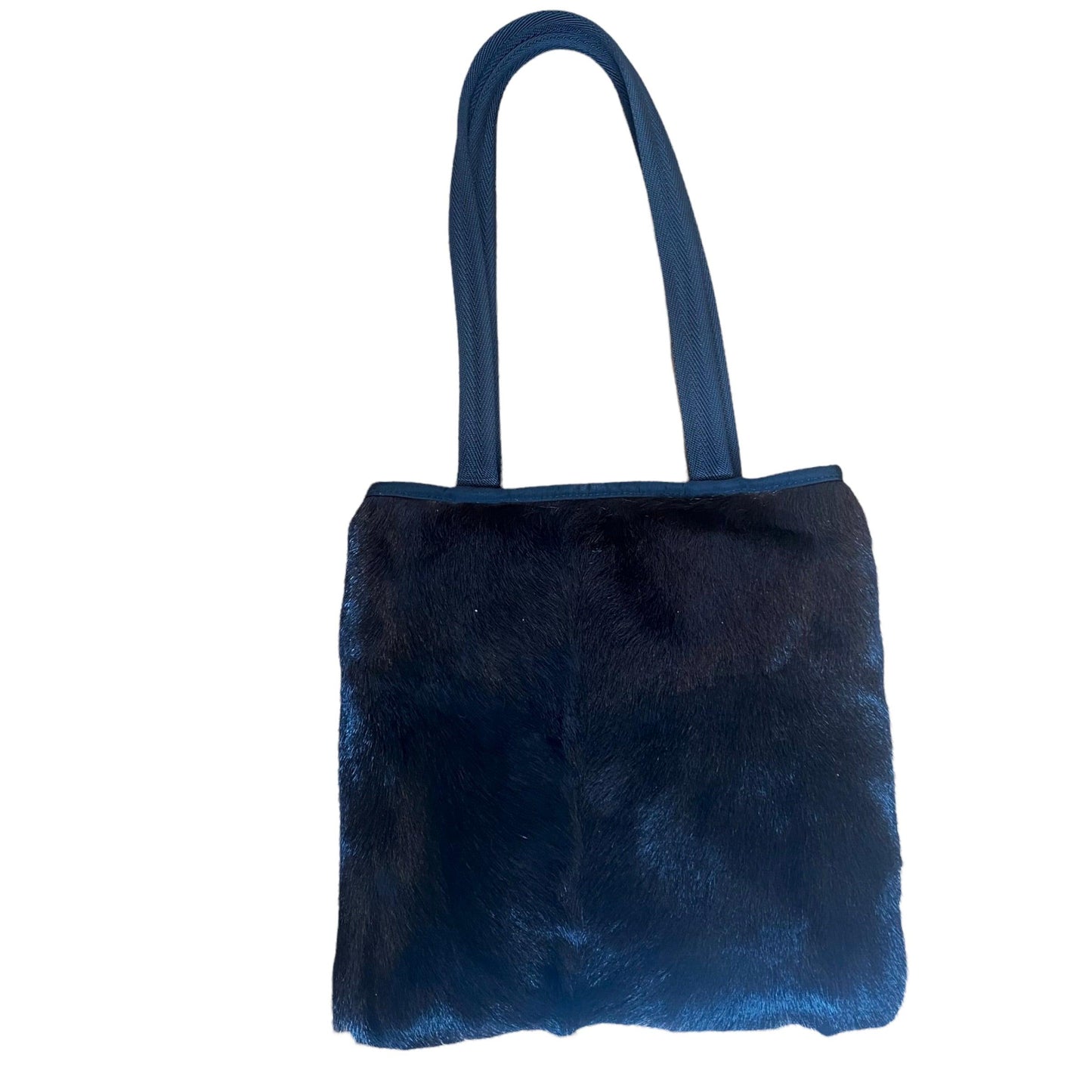 PRADA SPORT Black Nylon Fur Mini Tote Bag - Known Source