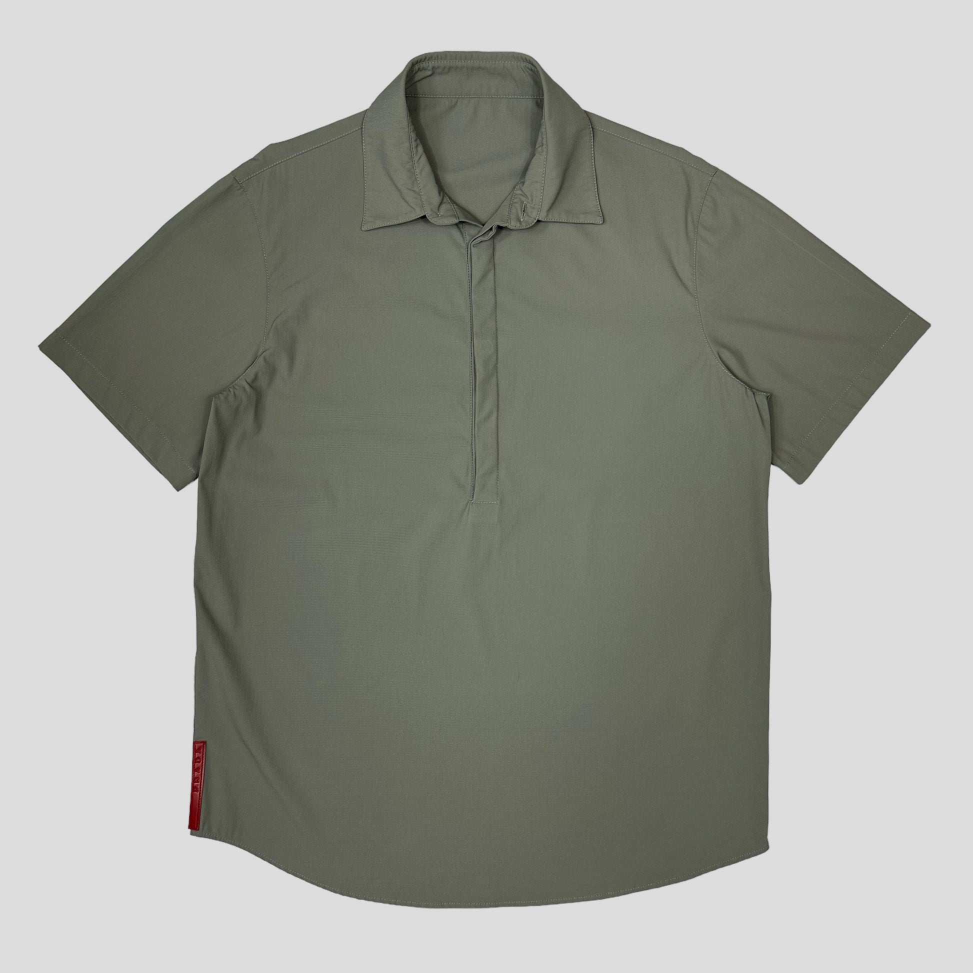 Prada Sport early 00’s Nylon 1/2 Button Shirt - M - Known Source