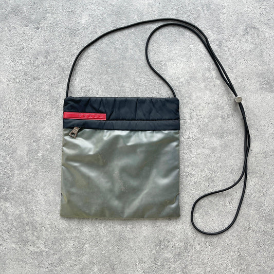 Prada Sport RARE 1999 reflective cross body bag (8”x8”) - Known Source