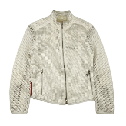 PRADA SPORT S/S 1999S MESH BIKER JACKET (S) - Known Source