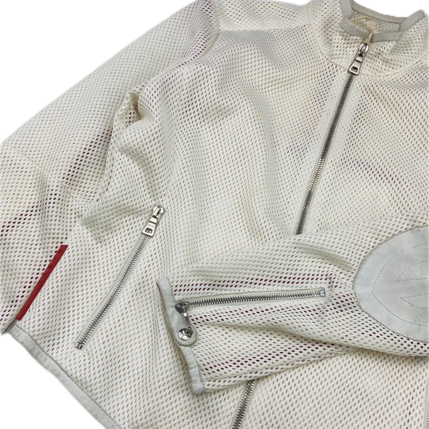 PRADA SPORT S/S 1999S MESH BIKER JACKET (S) - Known Source