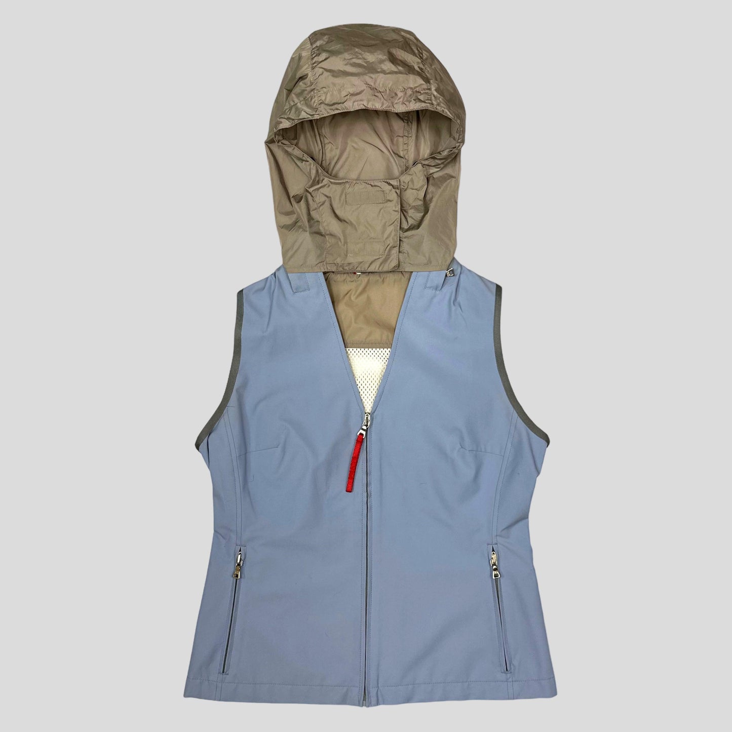 Prada Sport SS01 Hooded Mesh Back Gilet - IT44 (10/12) - Known Source