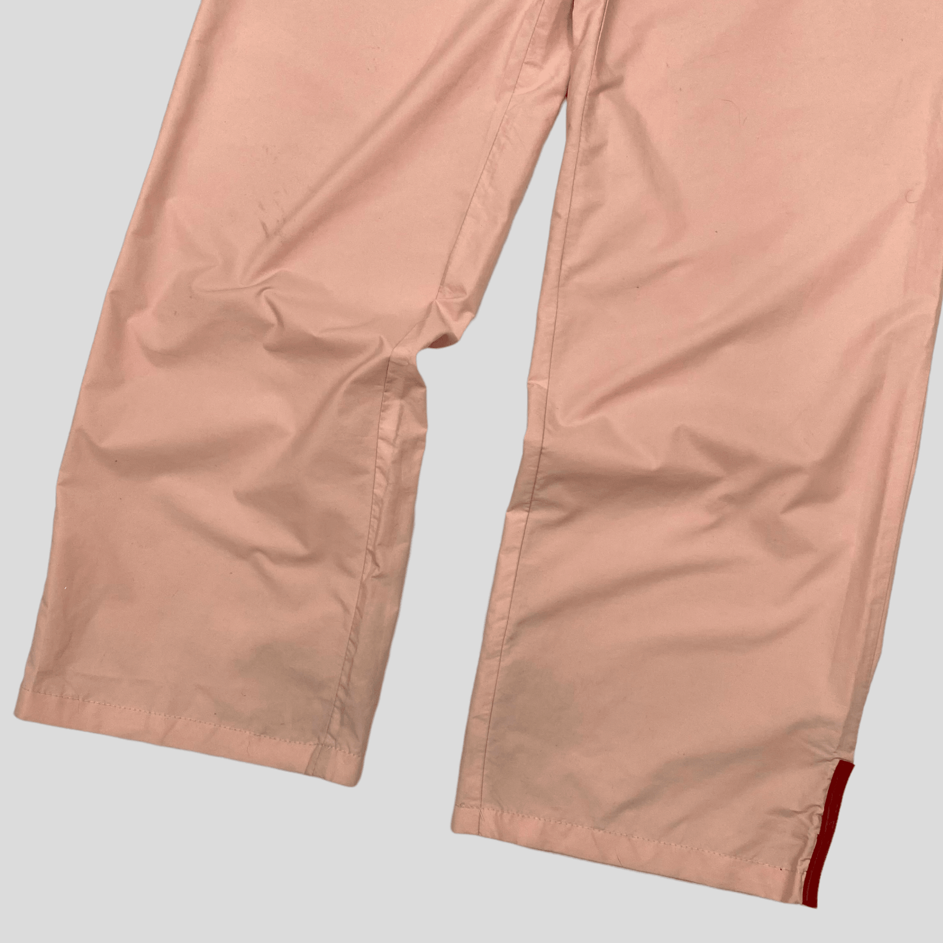 Prada Sport SS1999 Baby Pink Nylon Parachute Bottoms - W24-W30 - Known Source
