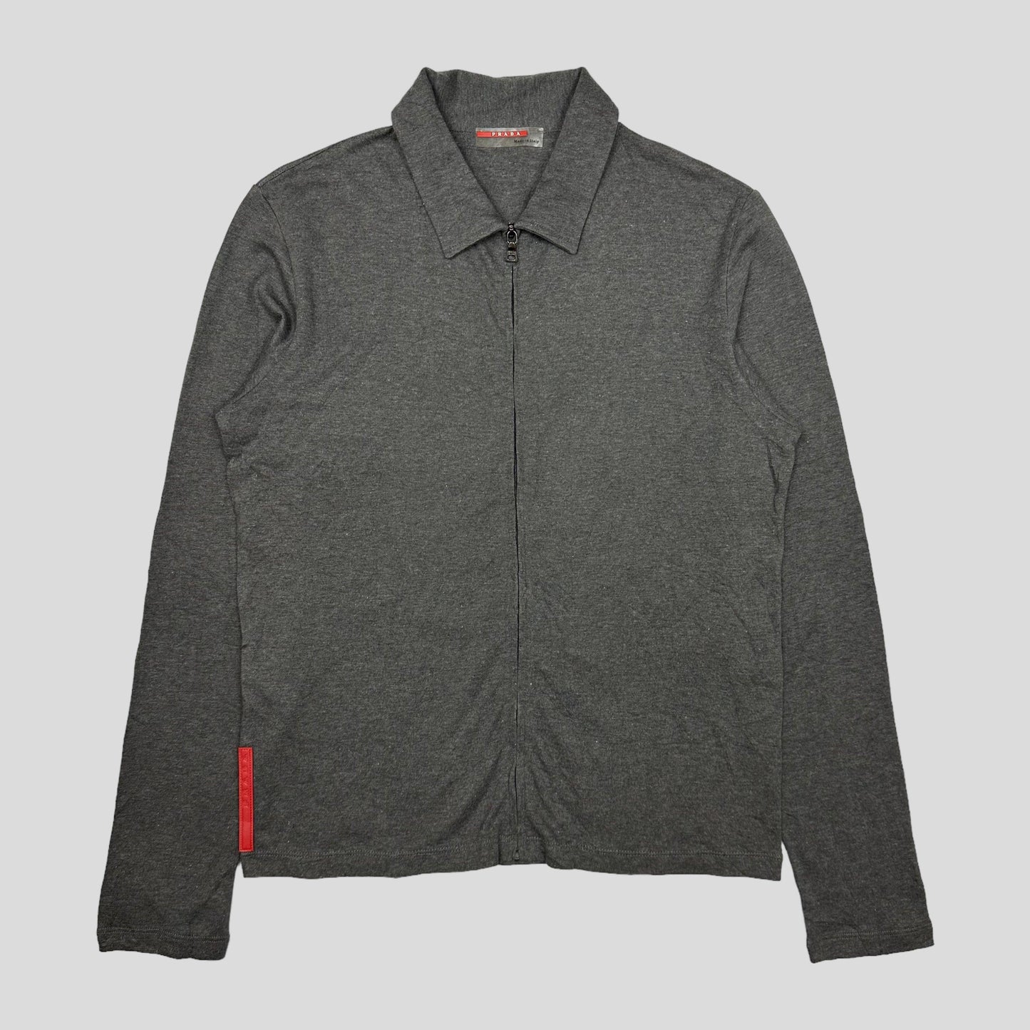 Prada Sport SS99 Grey Zip Shirt - 8 - Known Source