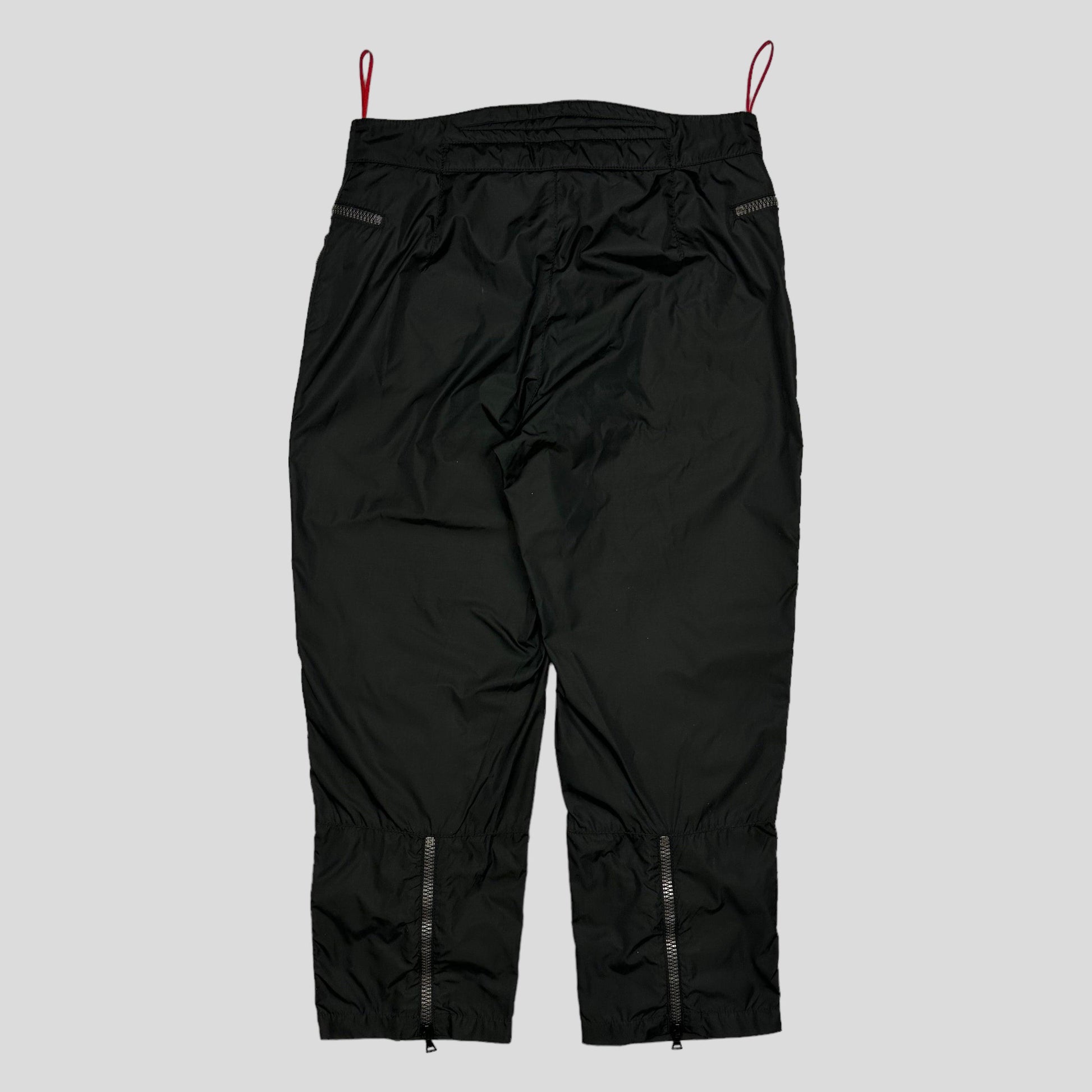 Prada Sport SS99 Nylon Moto Trousers - IT40 - Known Source