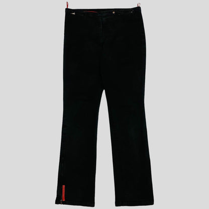 Prada Sport Womens Red Tab Flares - 32 - Known Source