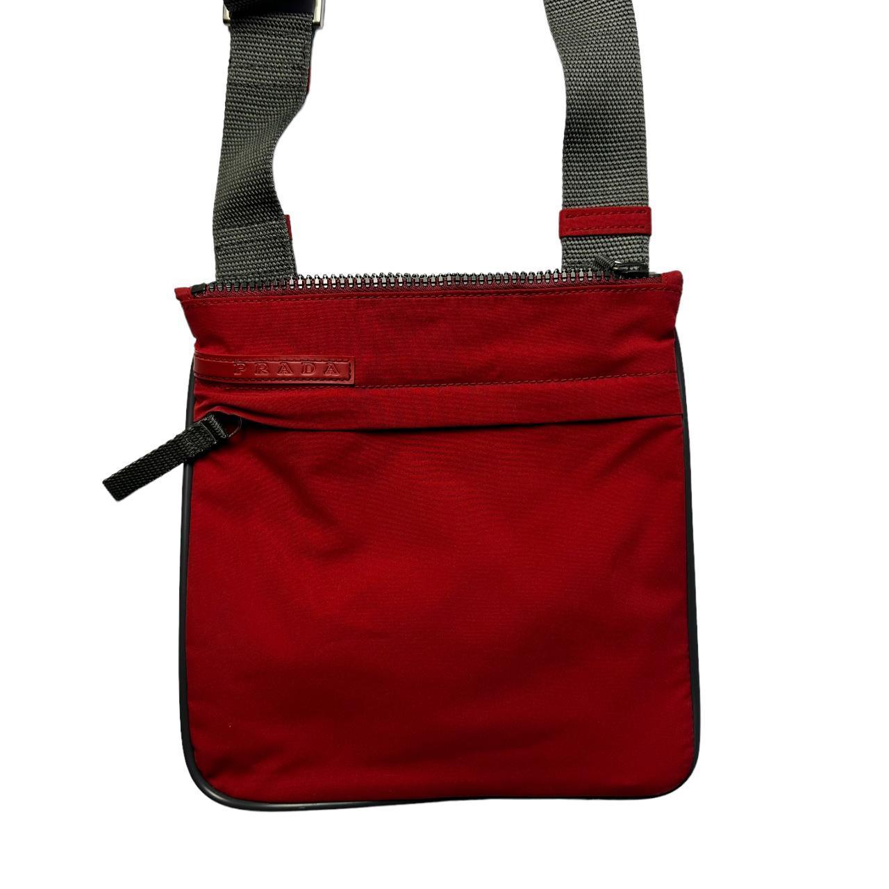 PRADA sports Red Red Logo nylon shoulder bag - Known Source