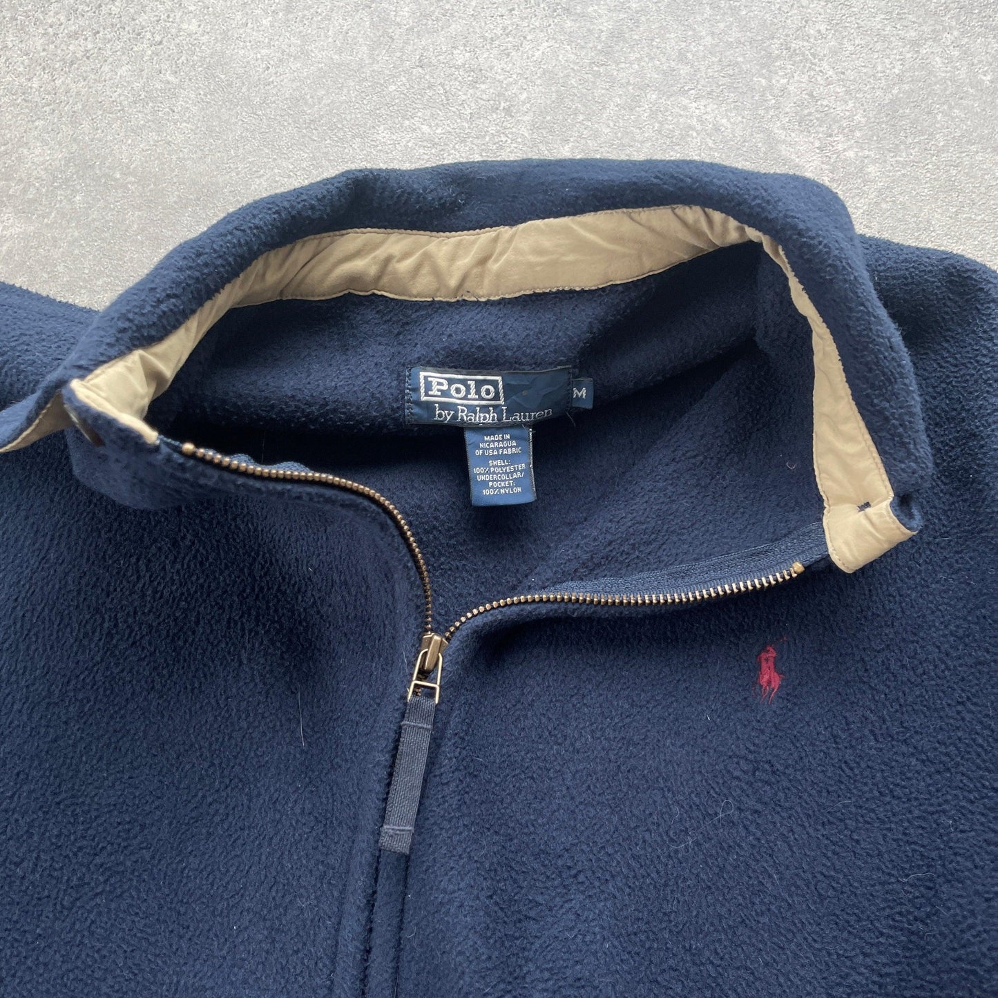 Ralph Lauren 1990s Polartec heavyweight fleece harrington jacket (M) - Known Source