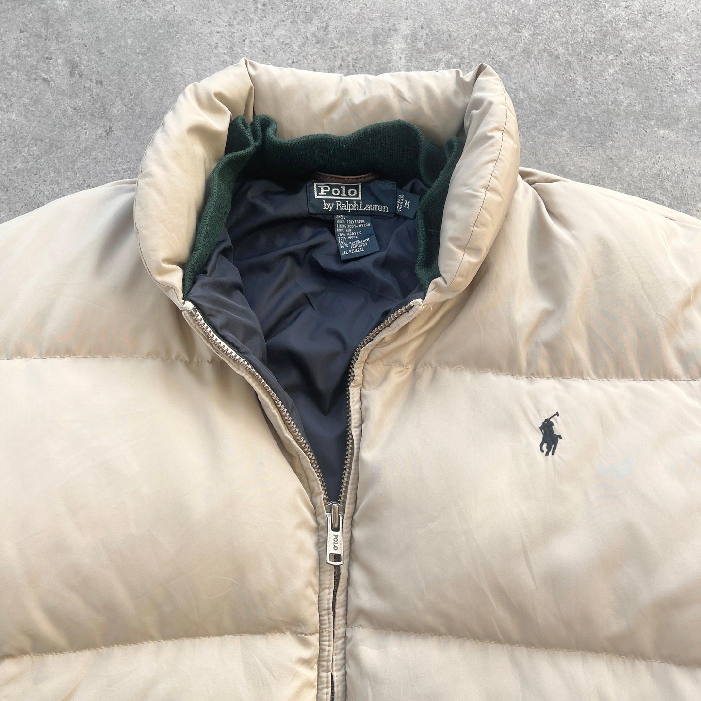 Ralph Lauren RARE 1990s heavyweight puffer bomber jacket (M) - Known Source