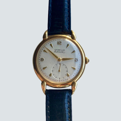 Rare 14k Gold Tiffany & Co Bumper Automatic Vintage 1950s Mens Watch - Known Source