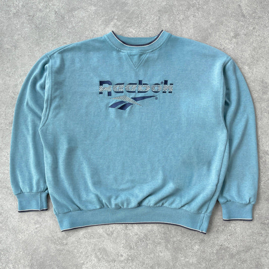 Reebok 1990s heavyweight embroidered sweatshirt (M) - Known Source