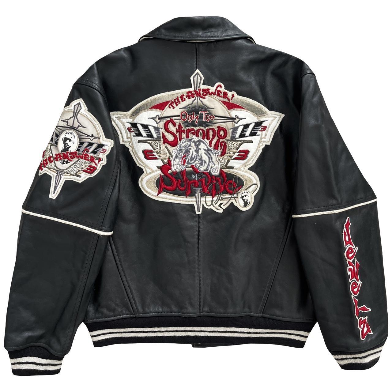 Reebok x Allen Iverson Leather Varsity Jacket - Known Source