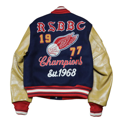 RSBBC 1977 Champions STYLE EYES wool Baseball Vintage Varsity Jacket - Known Source