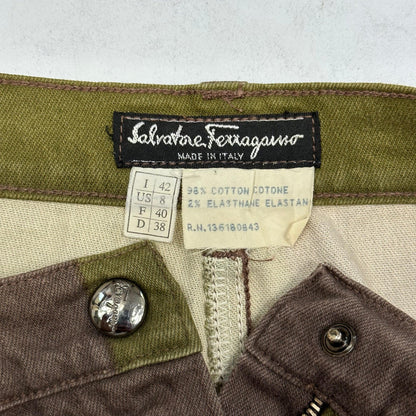 Salvatore Ferragamo 90’s Colour Block Trousers - UK10 / W30 - Known Source