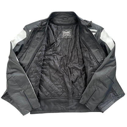 Skeleton Leather Motorcycle Jacket - Known Source