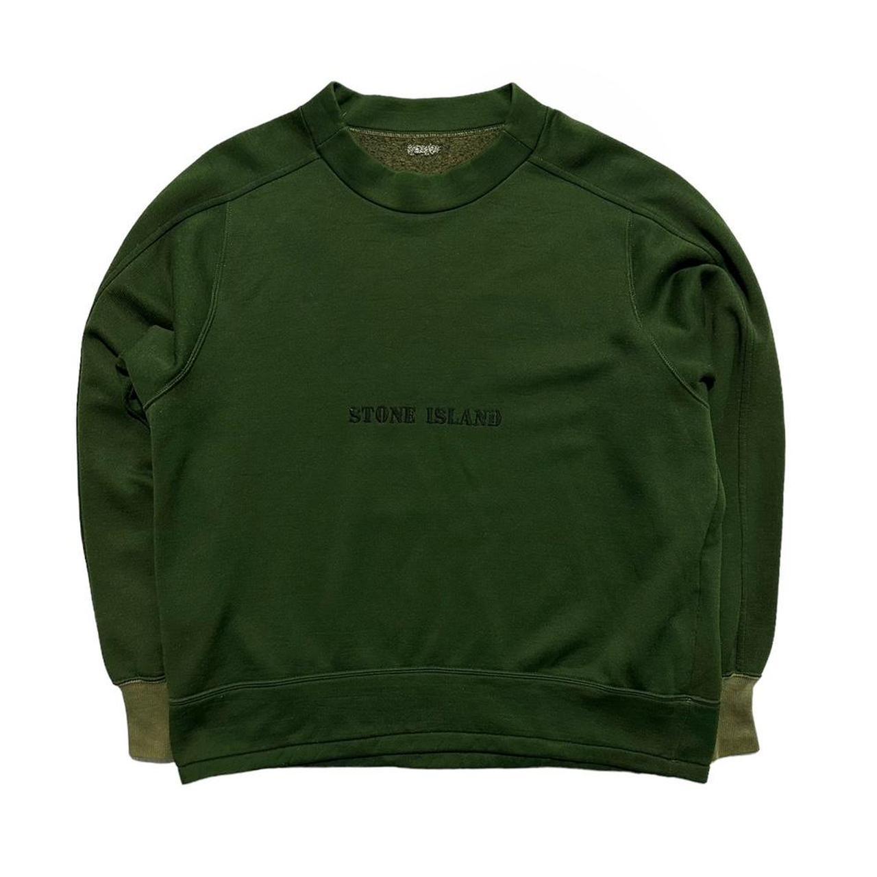 Stone Island 90's Green Front Logo Pullover - Known Source