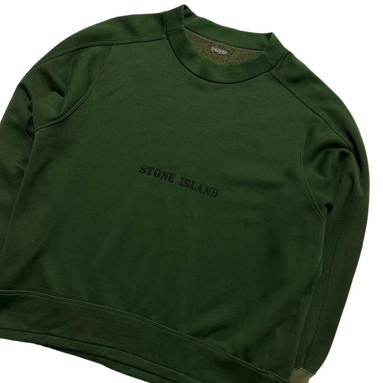 Stone Island 90's Green Front Logo Pullover - Known Source